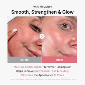 medicube mask applied on face overnight demonstrating restorative hydration benefit