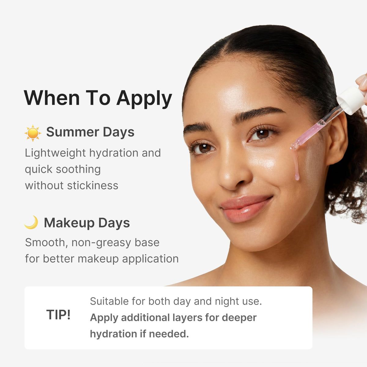 medicube nighttime routine scene showing serum used before moisturizer for nightly care