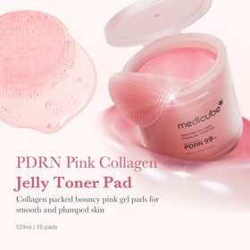 medicube opened pouch with stacked toner pads demonstrating ready-to-use convenience
