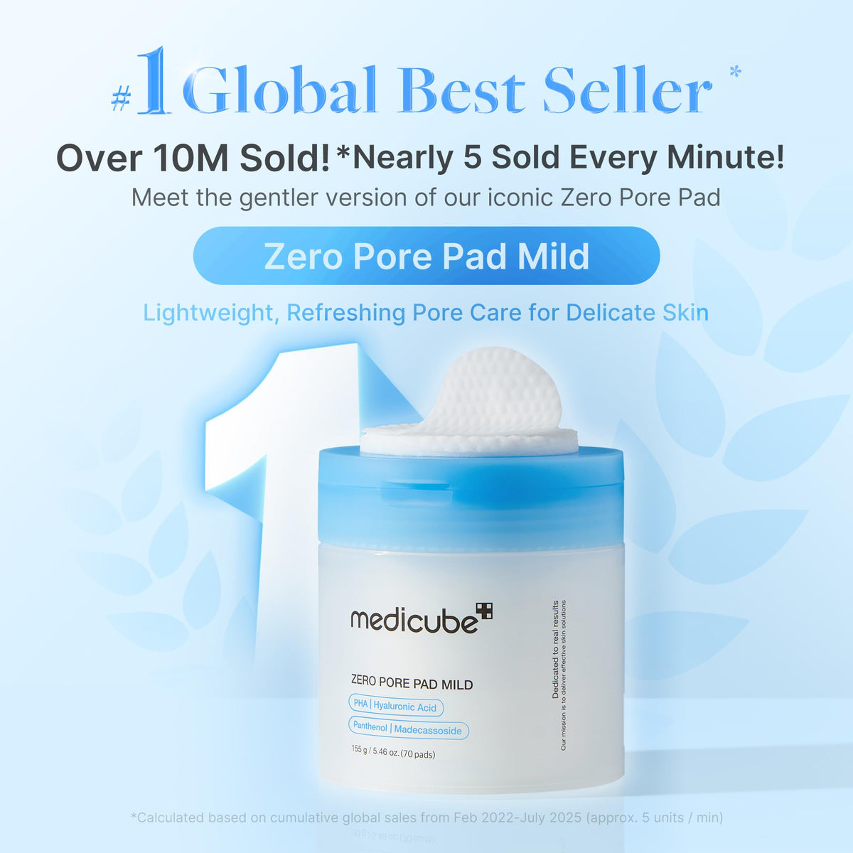 medicube open tub with stacked pads illustrating ready-to-use convenience