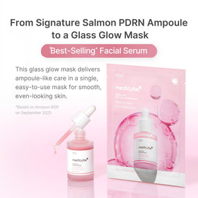 medicube opened pouch revealing single sheet mask ready for use