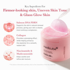 medicube pad with essence dripping to show serum saturation and immediate hydration benefits