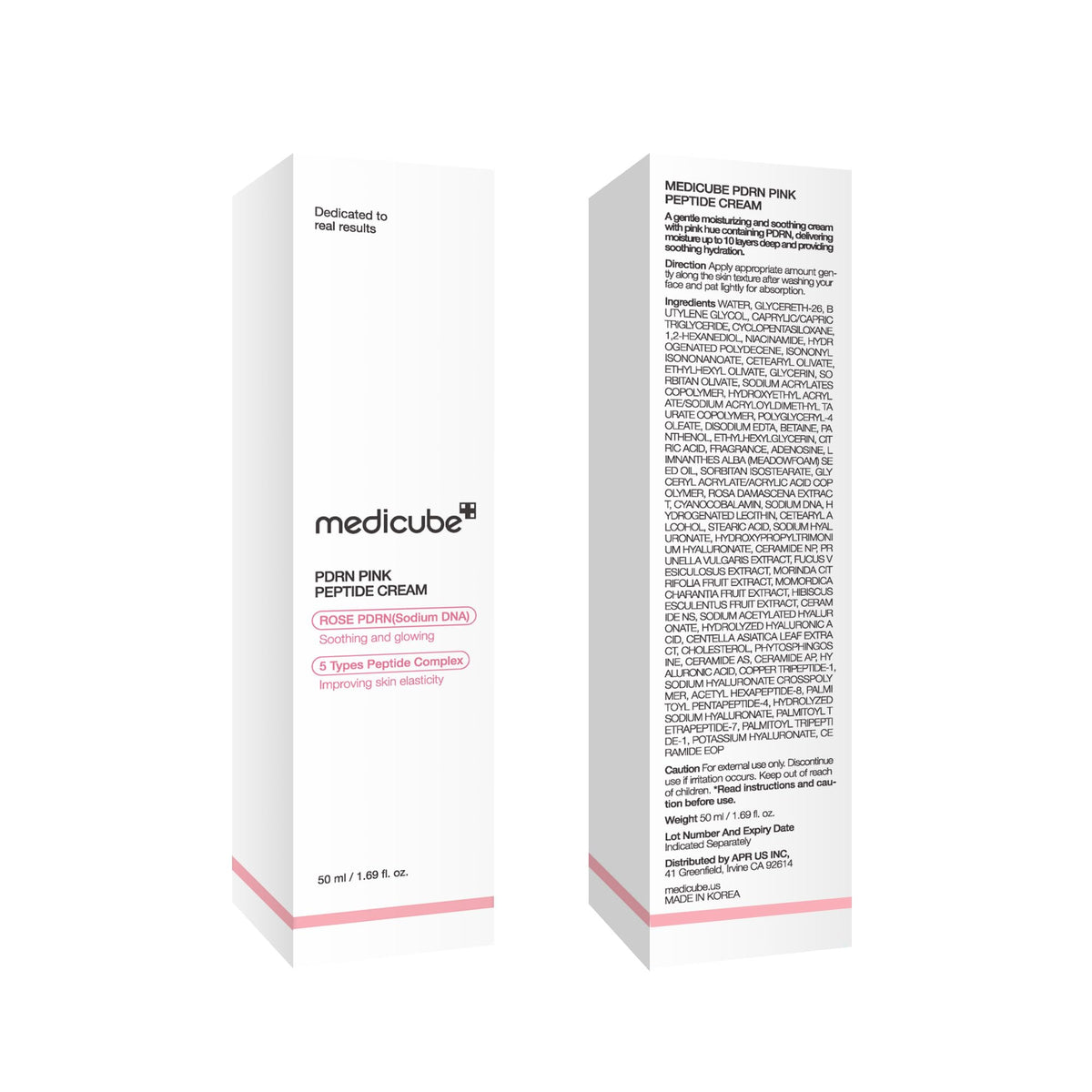 medicube before and after texture comparison showing smoother skin benefit