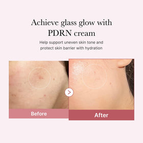 medicube cream on fingertip demonstrating smooth application and hydration