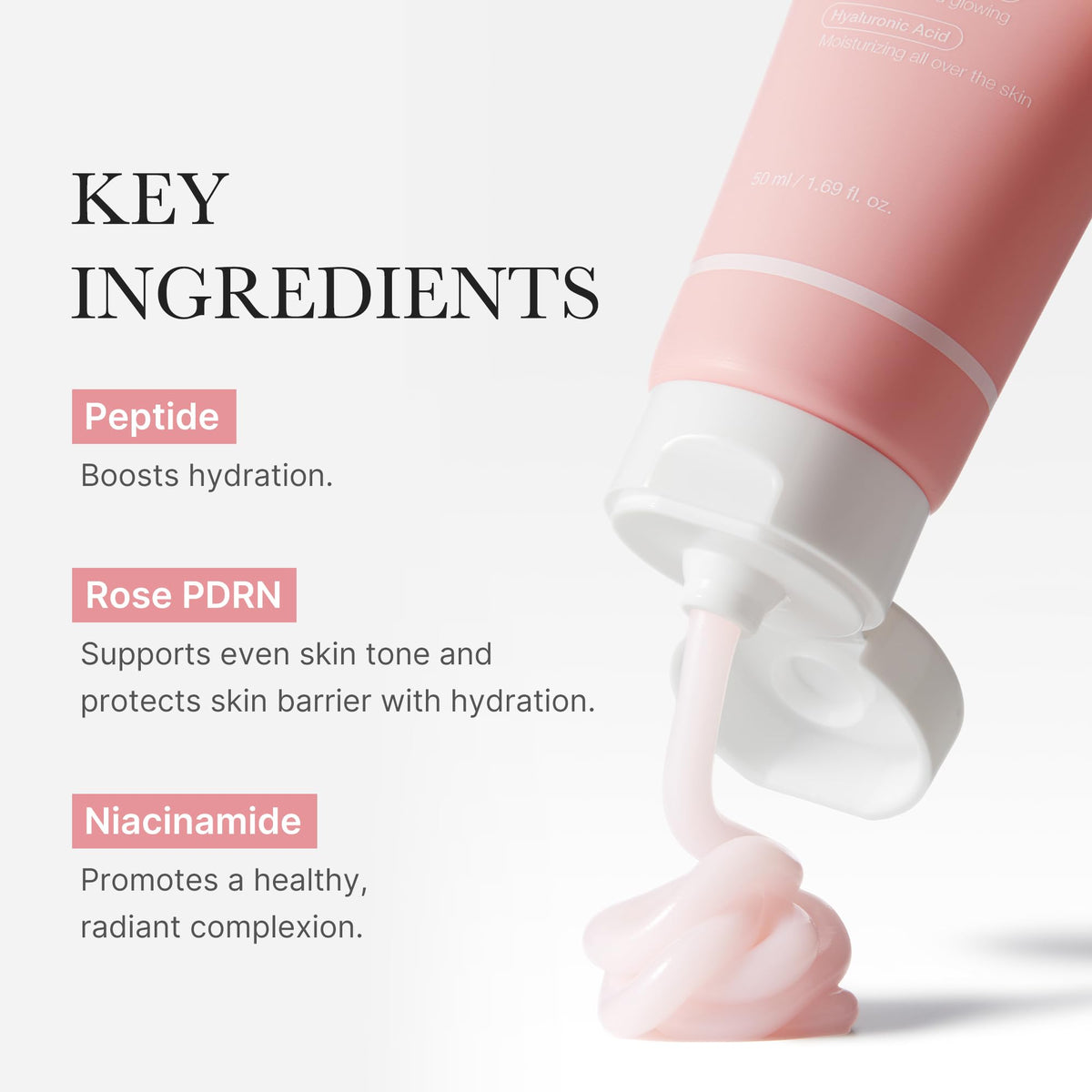 medicube hyaluronic ingredient visual highlighting deep hydration benefit