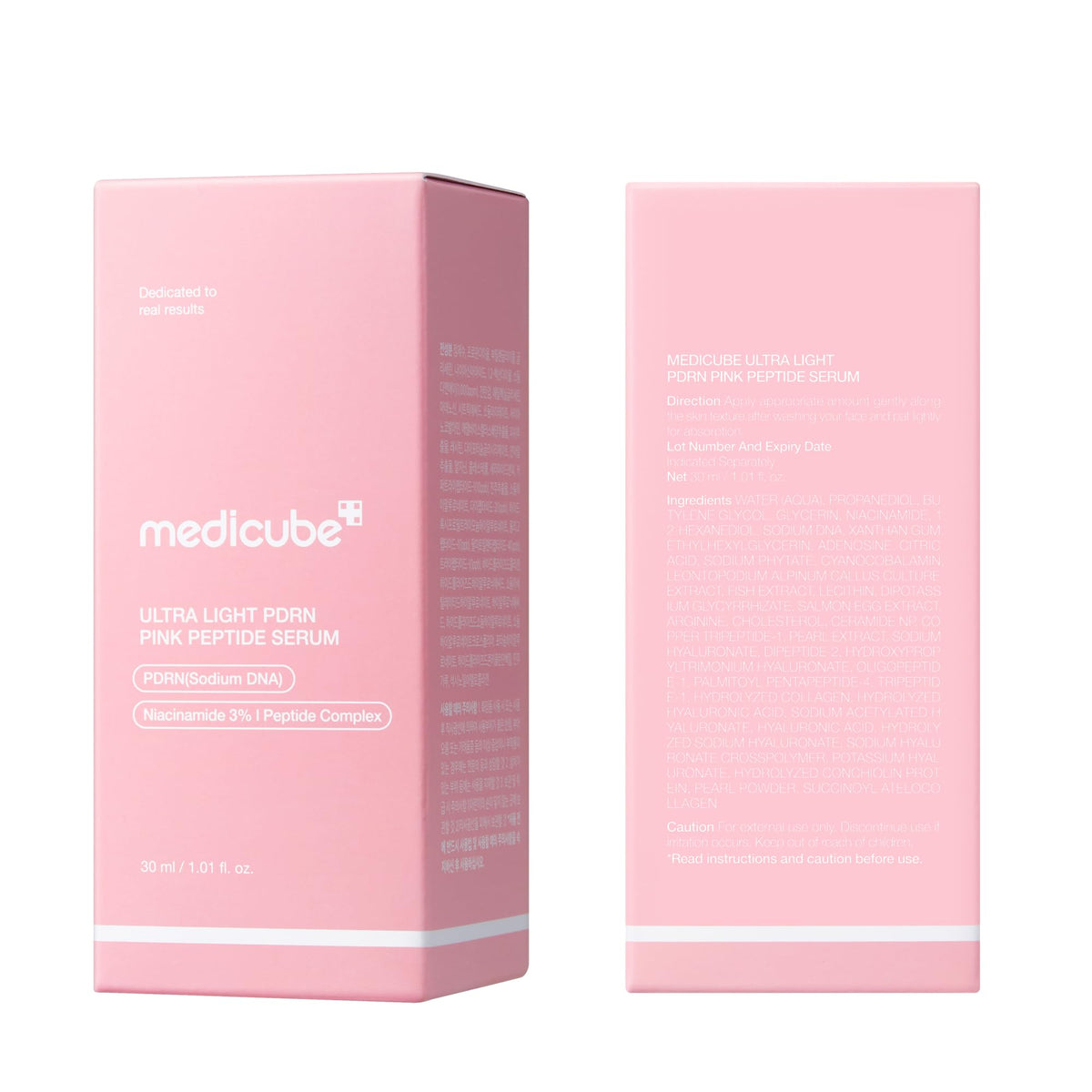 medicube closeup of pump dispensing a drop for precise, hygienic application