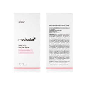 medicube label close-up showing key ingredients for informed choices