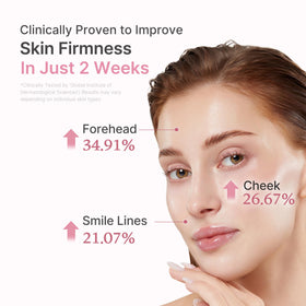 medicube peptide complex graphic illustrating elasticity and firming support