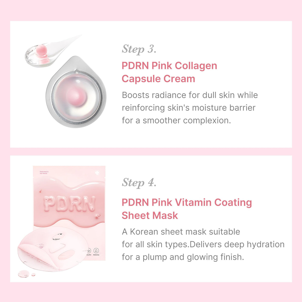 medicube PDRN Vita Coating sheet mask flat lay for quick radiance