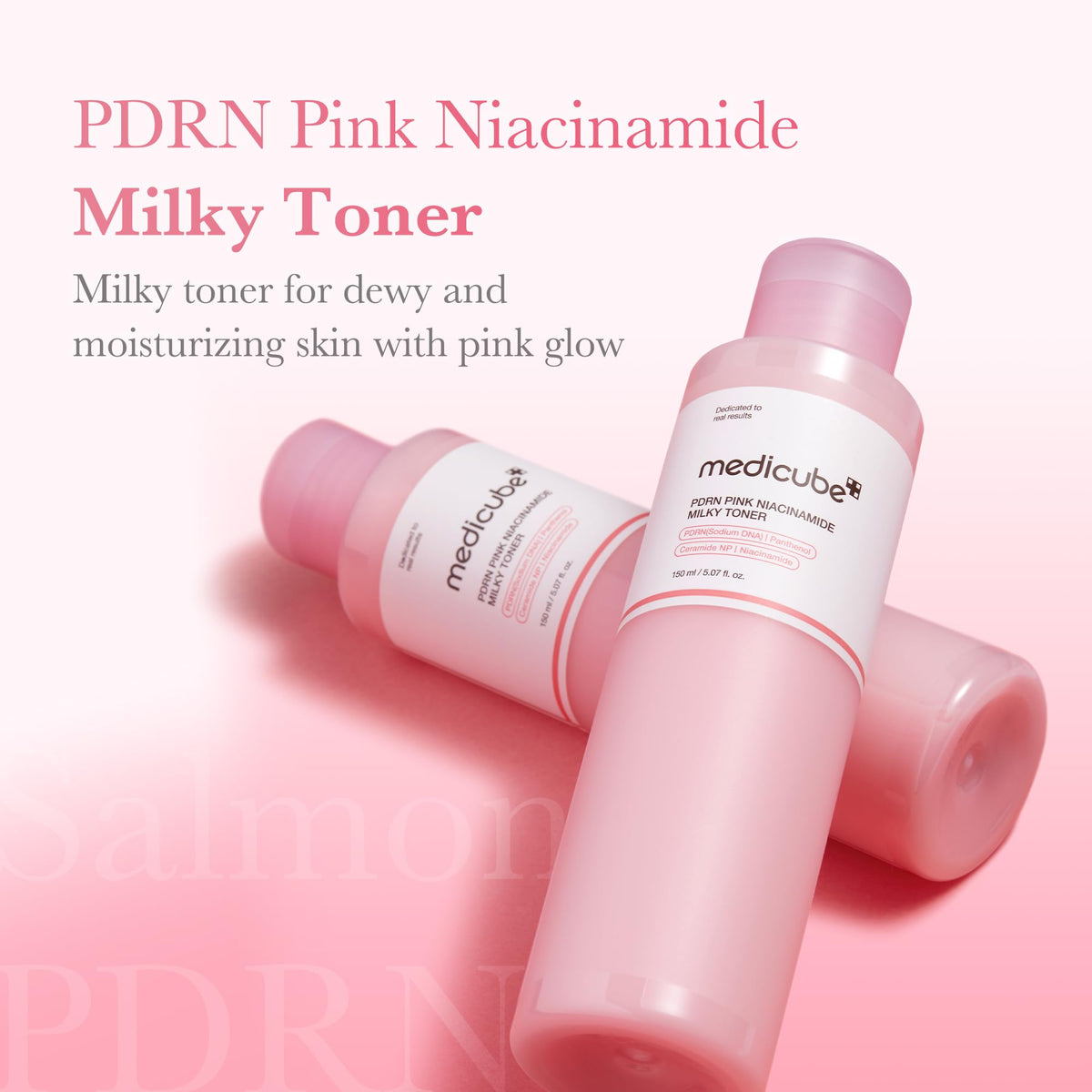 medicube label closeup highlighting ingredients for clearer tone