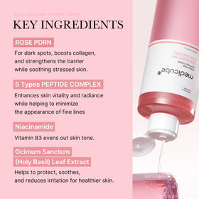 medicube watery toner pouring texture demonstrating lightweight hydration benefit