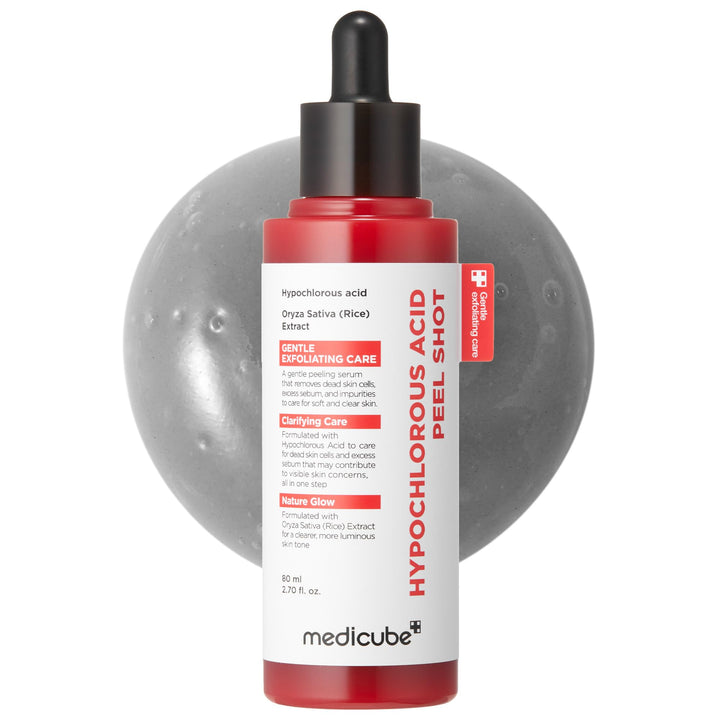 medicube front packaging showing bottle and label for clear identification and trust