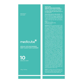 medicube conceptual before-after smoothing effect, suggests refined pore appearance