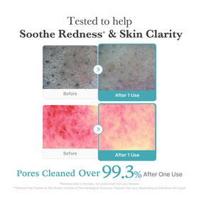 medicube pump dispensing cleanser into hand, illustrates easy controlled application