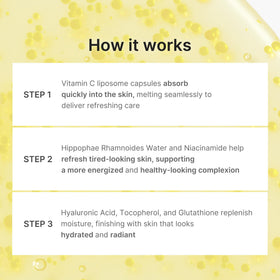 medicube droplet dispensing from capsule showing fast-absorbing action