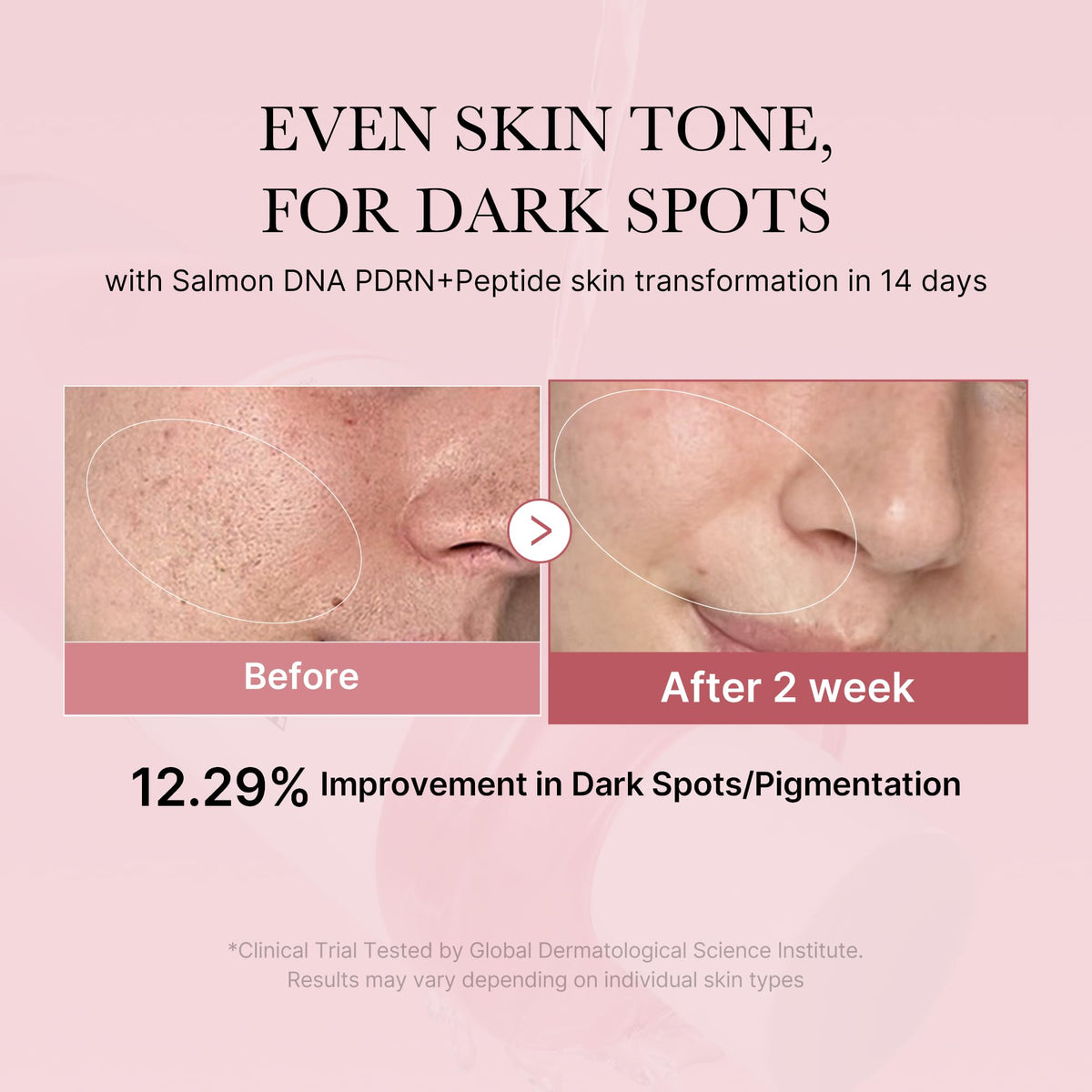 medicube salmon DNA ingredient visual highlighting repair support and skin renewal