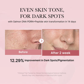 medicube salmon DNA ingredient visual highlighting repair support and skin renewal