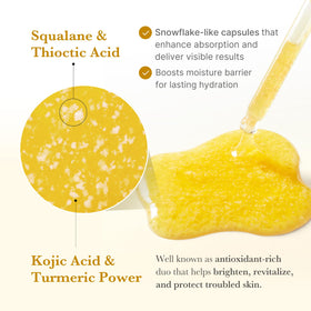 medicube capsule serum being applied from hand demonstrating precise, mess-free use