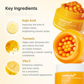 medicube texture swatch of gel and blended cream for smooth absorption