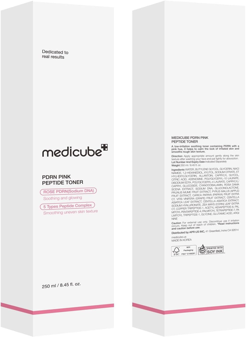 medicube bottle on bathroom shelf lifestyle shot showing daily-use convenience