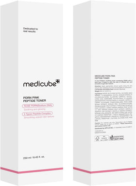 medicube bottle on bathroom shelf lifestyle shot showing daily-use convenience