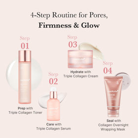 medicube applying toner to face for plump, supple skin