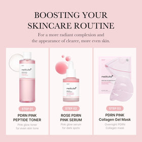 medicube toner pouring into hand demonstrating easy application and quick spread