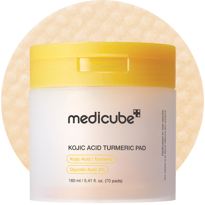 medicube front packaging showing jar of 70 toner pads for convenient skincare
