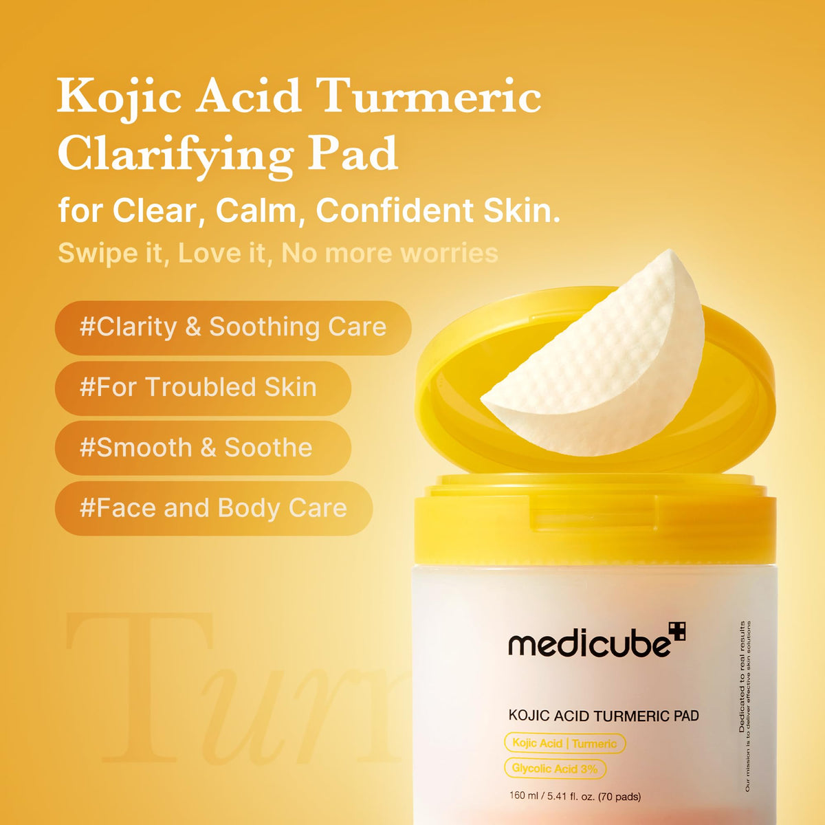 medicube open jar with stacked pads highlighting hygienic single-use convenience
