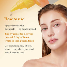 medicube toner pouring onto palm demonstrating easy spread and gentle consistency
