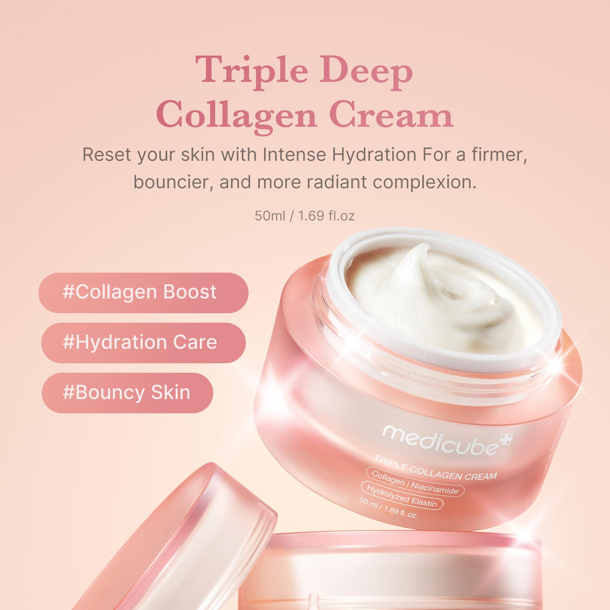 medicube open jar texture highlighting rich hydrating cream
