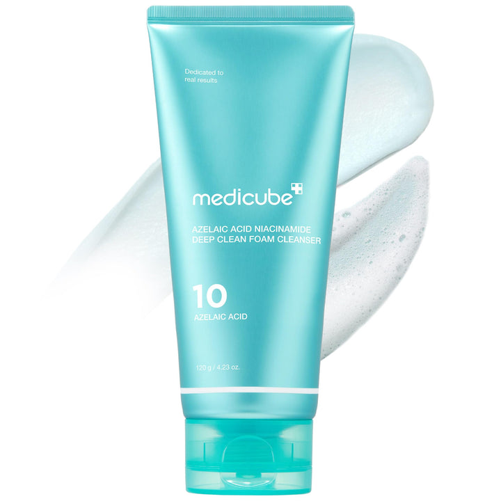 medicube front packaging showing clean label and 4.23 oz size, highlights gentle formula