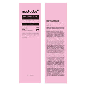 medicube paired with shampoo and serum for a full care regimen