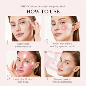 medicube peeling off dried mask to reveal smoother-looking skin