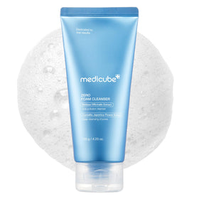 medicube cleanser front packaging showing bottle and brand, conveys gentle control