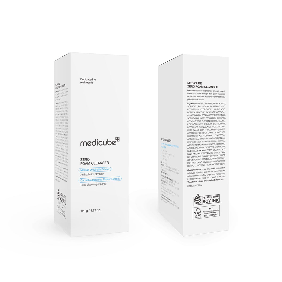 medicube cleanser in styled bathroom setting, evokes calming, daily skincare ritual