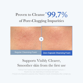 medicube blue capsule macro shot revealing exfoliating beads for pore care