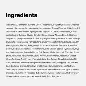 medicube product label listing key ingredients for visible pore smoothing
