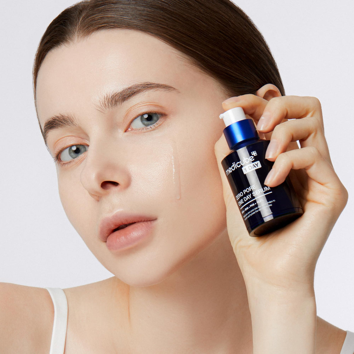 medicube label with ingredient callouts for transparent formulation