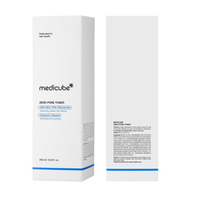 medicube before and after skin texture comparison showing smoother pores benefit
