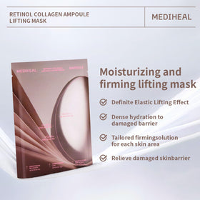 MEDIHEAL ampoule dispensed on hand showing concentrated hydration