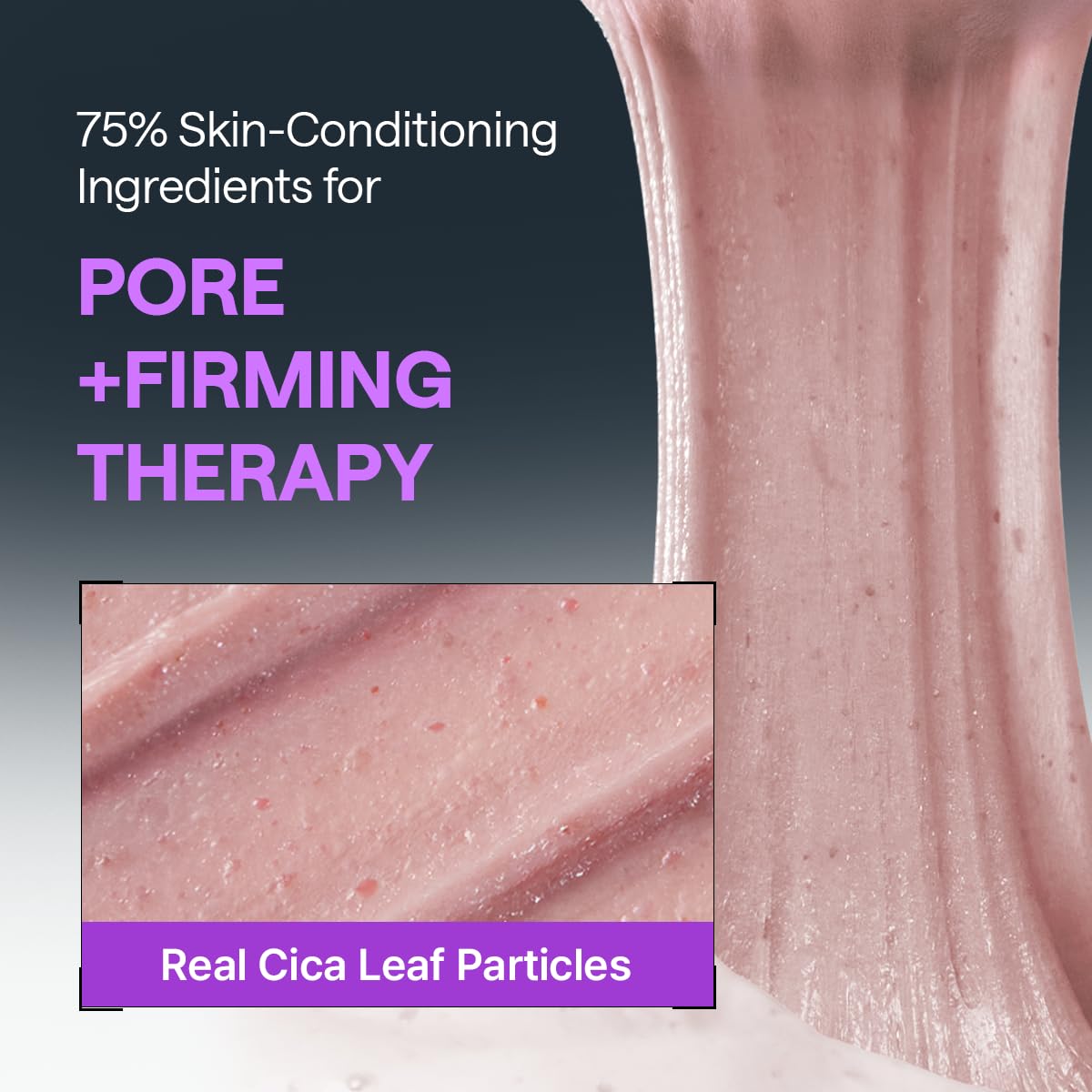 MEDIHEAL rinsing cleanser illustrating easy-wash non-irritating finish