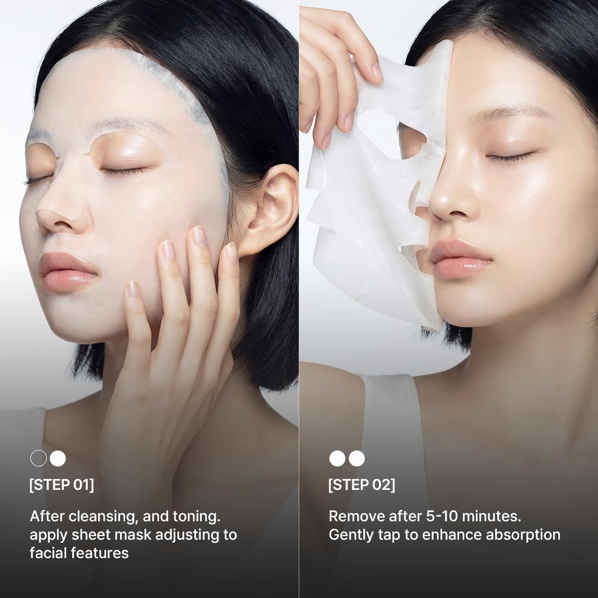 MEDIHEAL mask sheet next to hand for scale showing compact convenience benefit