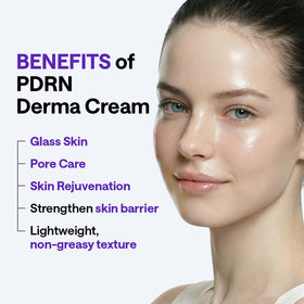 MEDIHEAL Derma Cream applied on hand demonstrating lightweight absorption benefit