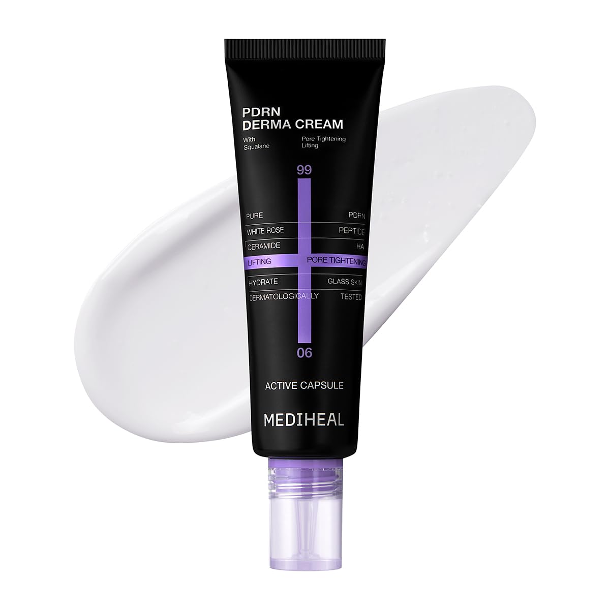 MEDIHEAL Derma Cream front jar showing packaging and benefit of pore refinement