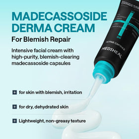 MEDIHEAL cream texture in jar demonstrating smooth, lightweight finish