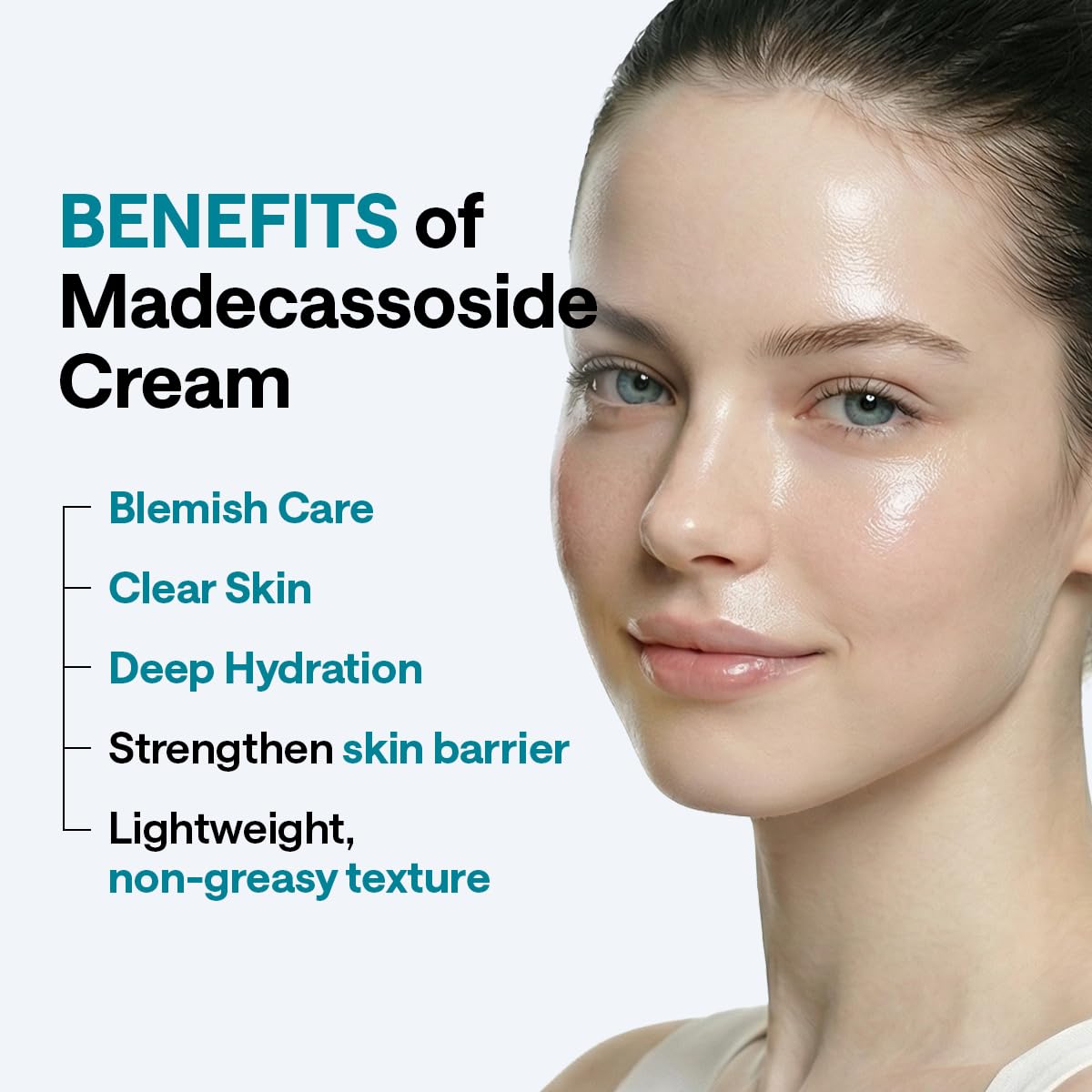 MEDIHEAL cream being scooped into hand for easy, non-greasy application