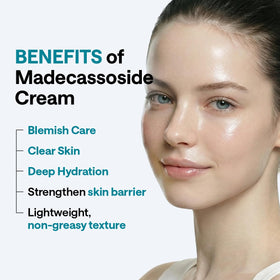 MEDIHEAL cream being scooped into hand for easy, non-greasy application