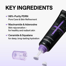 MEDIHEAL Derma Cream size comparison with 1.69 fl oz showing travel-friendly benefit