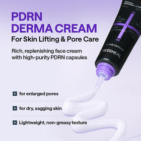 MEDIHEAL Derma Cream creamy texture close-up showing smooth hydration